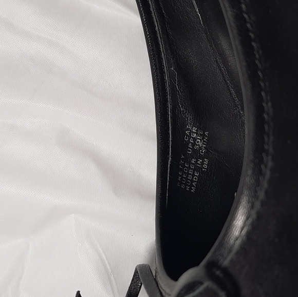 Aerosoles Suede Black Heels with Bow - Picture 5 of 5